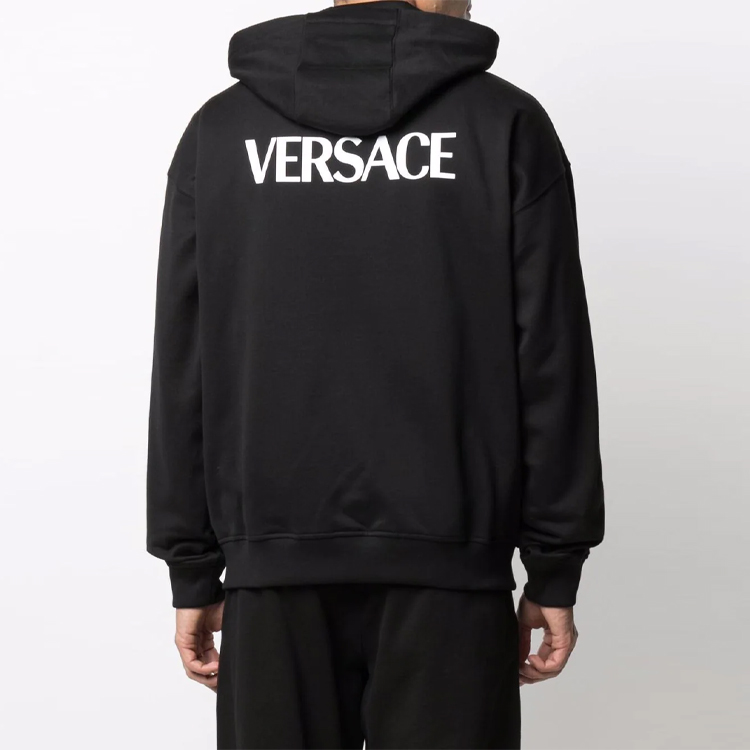 VERSACE Logo Print Pullover Sweatshirt Black 10014191A01052-1B000 圖 6