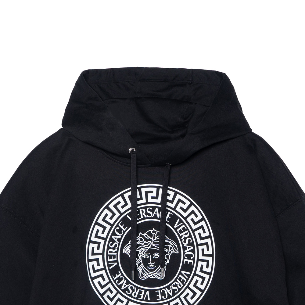 VERSACE Logo Print Pullover Sweatshirt Black 10014191A01052-1B000 圖 8