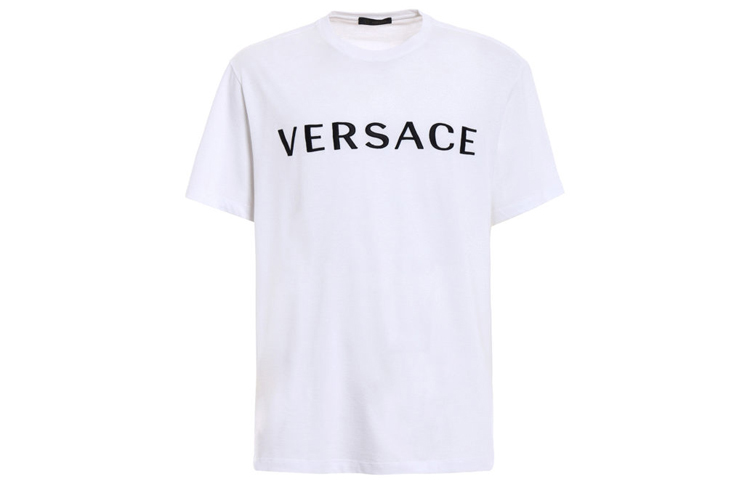VERSACE Logo Print Short Sleeve T-Shirt for Men A78965-A224620-A911