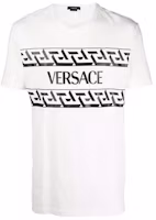 VERSACE Logo Print Short Sleeve T-Shirt Men’s White 1002428-1A01780-1W000 VERSACE Logo Print Short Sleeve T-Shirt Men’s White 1002428-1A01780-1W000