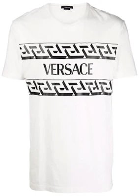ヴェルサーチ ロゴプリント 半袖Tシャツ メンズ ホワイト 1002428-1A01780-1W000 Order ヴェルサーチ ロゴプリント 半袖Tシャツ メンズ ホワイト 1002428-1A01780-1W000