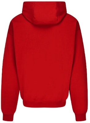 Versace 紅色拉鍊連帽外套 經典Logo印花 1001083-1A00719-1R230 Lookbook Versace 紅色拉鍊連帽外套 經典Logo印花 1001083-1A00719-1R230