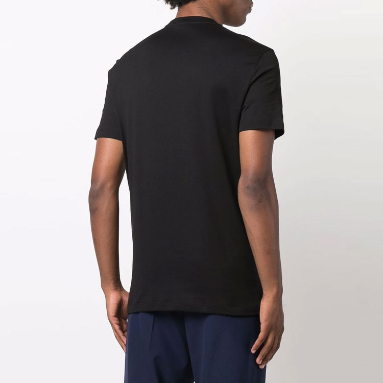 VERSACE Logo Sequin Embellished Black Short Sleeve T-Shirt. 10024601-A017931-B000 圖 5