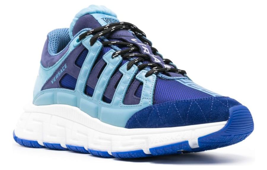 Lookbook VERSACE Lage Platform Sneakers met Veters ''Blauw'' DSU8094-1A04984_6U920