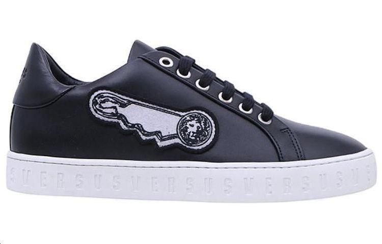 Versace Low Top Lace-Up 'Black Leather' 圖 2