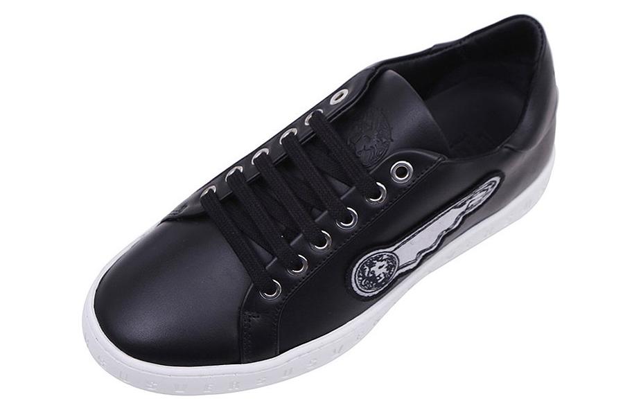 Versace Low Top Lace-Up 'Black Leather' 圖 3