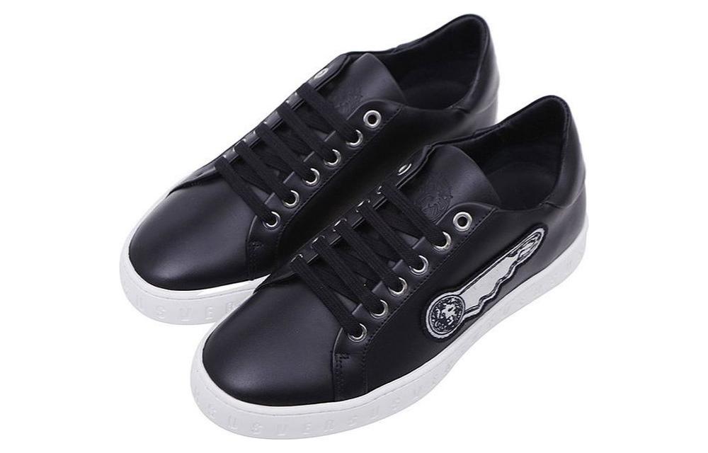 Versace Low Top Lace-Up 'Black Leather' 圖 4