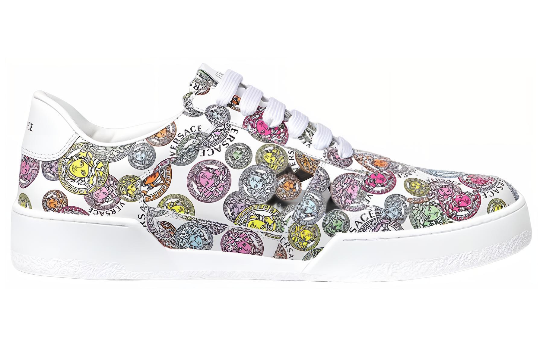 Versace Low Top Lace-Up Sneaker 'White' 圖 2