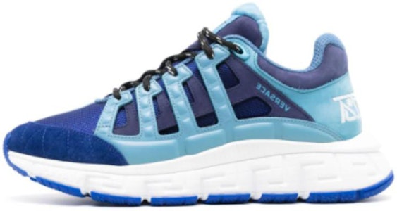 VERSACE范思哲 布料 圓頭厚底系帶 低幫 生活休閒鞋 男款 藍色 Buy VERSACE范思哲 布料 圓頭厚底系帶 低幫 生活休閒鞋 男款 藍色