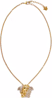 Order VERSACE Medusa 3D吊墜項鍊鑲施華洛世奇水晶金色情侶款. DG1I024DJMX