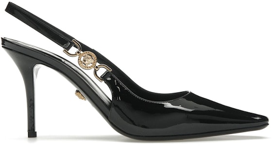 VERSACE范思哲 Medusa '95 牛皮革 光面時尚 細跟 高筒鞋 8.5cm 女款 黑色 Buy VERSACE范思哲 Medusa '95 牛皮革 光面時尚 細跟 高筒鞋 8.5cm 女款 黑色