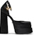 (W) Versace Medusa Aevitas Platform Tumit Tinggi 'Hitam' 1002005-DRA67_1B00V