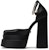 (W) Versace Medusa Aevitas Platform Tumit Tinggi 'Hitam' 1002005-DRA67_1B00V