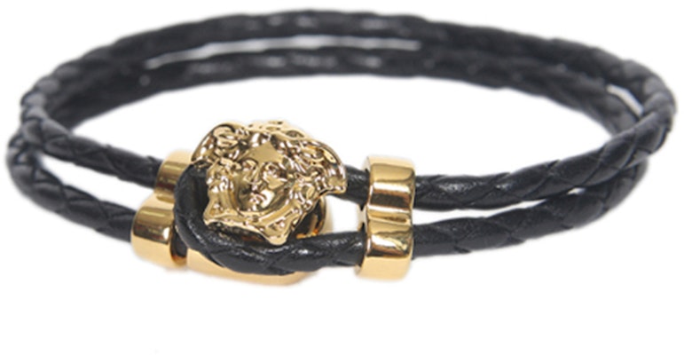 范思哲美杜莎合金双层编织皮革手链男士款 DG05579-DMTN-D41O Order 范思哲美杜莎合金双层编织皮革手链男士款 DG05579-DMTN-D41O