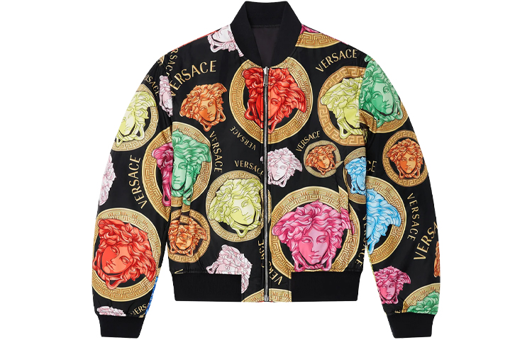 Versace Medusa Amplified Reversible Bomber Jacket Black Fashion A87346-1F01140-5B020