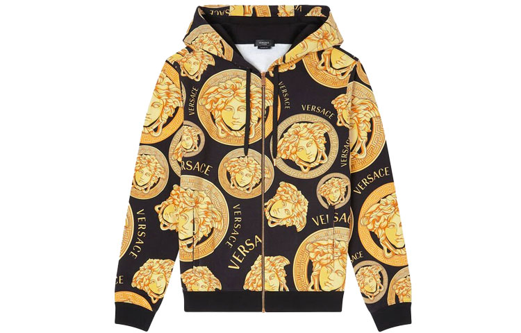 Versace Medusa Amplified Yellow Hoodie for Men A88742-1F00721-5B000