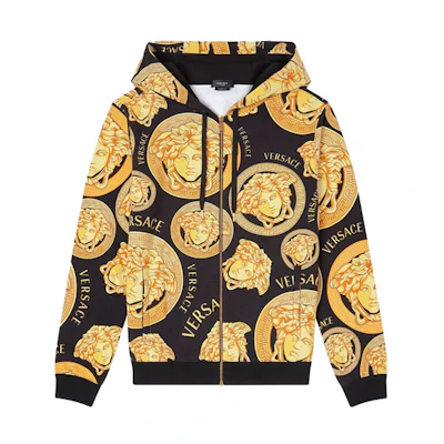 Versace Medusa Amplified Yellow Hoodie for Men A88742-1F00721-5B000