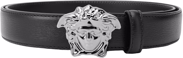 Versace Medusa Belt Black 3cm Wide 10013641A005931B00E Versace Medusa Belt Black 3cm Wide 10013641A005931B00E