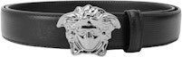 Order Versace Medusa 黑色腰帶 3公分寬 10013641A005931B00E