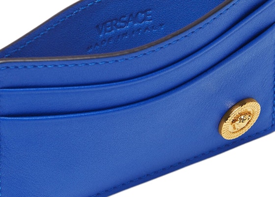 Versace Medusa Biggie (4 Card Slot 1 Cash Compartments) Card Holder Royal Blue/Gold Order Versace Medusa Biggie (4 Card Slot 1 Cash Compartments) Card Holder Royal Blue/Gold