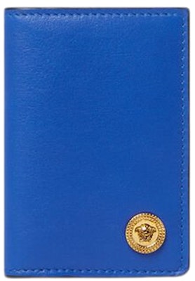 Versace Medusa Biggie (6 Card Slot 1 Cash Compartments) Bi-Fold Card Holder Royal Blue/Gold Buy Versace Medusa Biggie (6 Card Slot 1 Cash Compartments) Bi-Fold Card Holder Royal Blue/Gold