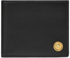 Versace Medusa Biggie (6 Card Slot 2 Cash Compartments) Wallet Black/Gold Versace Medusa Biggie (6 Card Slot 2 Cash Compartments) Wallet Black/Gold