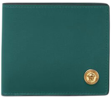 Versace Medusa Biggie (6 Card Slot 2 Cash Compartments) Wallet Green/Gold Buy Versace Medusa Biggie (6 Card Slot 2 Cash Compartments) Wallet Green/Gold