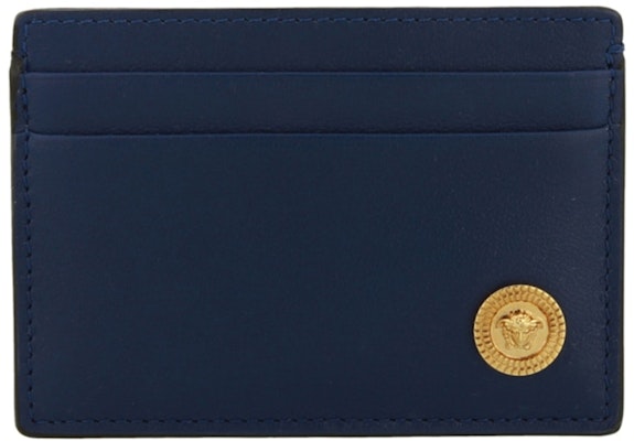 Versace Medusa Biggie Card Holder Navy/Gold Buy Versace Medusa Biggie Card Holder Navy/Gold