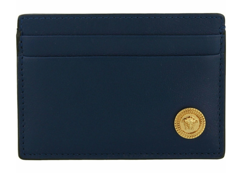 Lookbook 范思哲美杜莎大头卡包 海军蓝/金