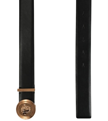Versace Medusa Biggie Leather Belt Black/Gold Order Versace Medusa Biggie Leather Belt Black/Gold