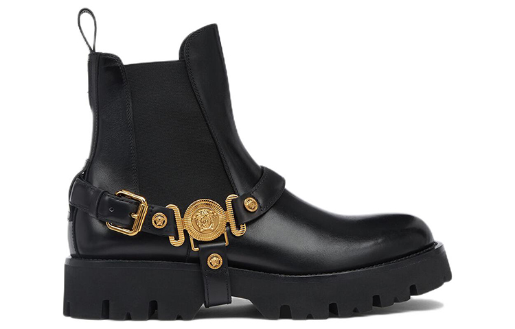 Order Versace Medusa Biggie Leren Chelsea Boots ''Zwart'' 1006044-1A00693_1B00V