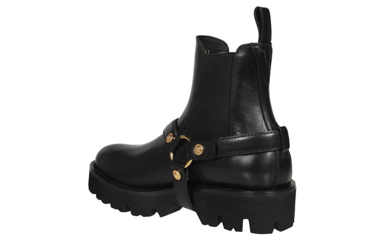 Lookbook Versace Medusa Biggie Leren Chelsea Boots ''Zwart'' 1006044-1A00693_1B00V