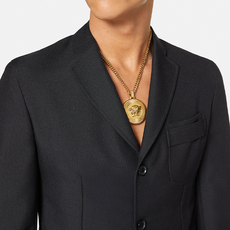 Shop Versace Medusa Biggie Necklace Gold for Men. 1005334-1A00620-3J000