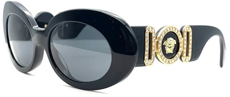 Versace Medusa Biggie Oval Sunglasses Black (VE4426BU-GB1-87) Versace Medusa Biggie Oval Sunglasses Black (VE4426BU-GB1-87)