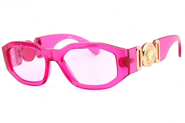 Versace Medusa Biggie Sunglasses Transparent Fuchsia/Fuchsia (VE4361-5334/5) Buy Versace Medusa Biggie Sunglasses Transparent Fuchsia/Fuchsia (VE4361-5334/5)