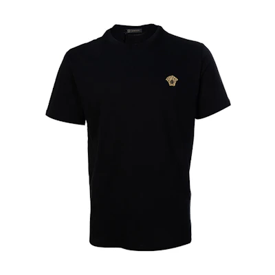 VERSACE Medusa Black Short Sleeve T-Shirt A77524-A222614-A92Y