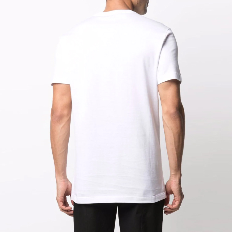 VERSACE Medusa Crystal Embellished Crewneck Short Sleeve T-Shirt White Men’s 10016191-A012631-W000 圖 5