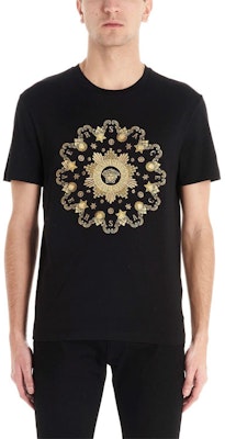 VERSACE 美杜莎刺繡黑色圓領T恤 A85165-A228806-A2003 Shop VERSACE 美杜莎刺繡黑色圓領T恤 A85165-A228806-A2003