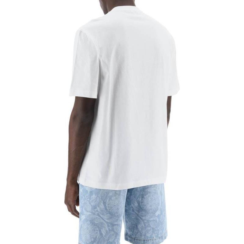 VERSACE Medusa Embroidered Crew Neck Short Sleeve T-Shirt  White 10133021-A10687-1W000 圖 3