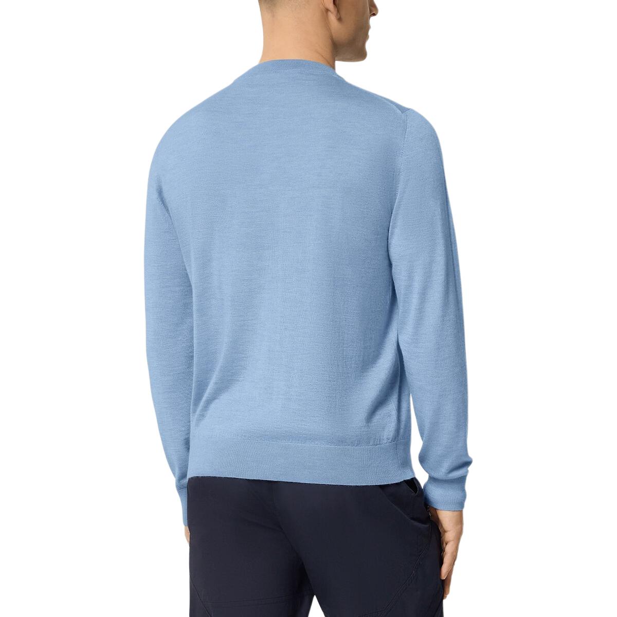 VERSACE Medusa Embroidered Crewneck Knit Sweater Blue  Fashion Sweater 1016056-1A11251-1VD90 圖 5