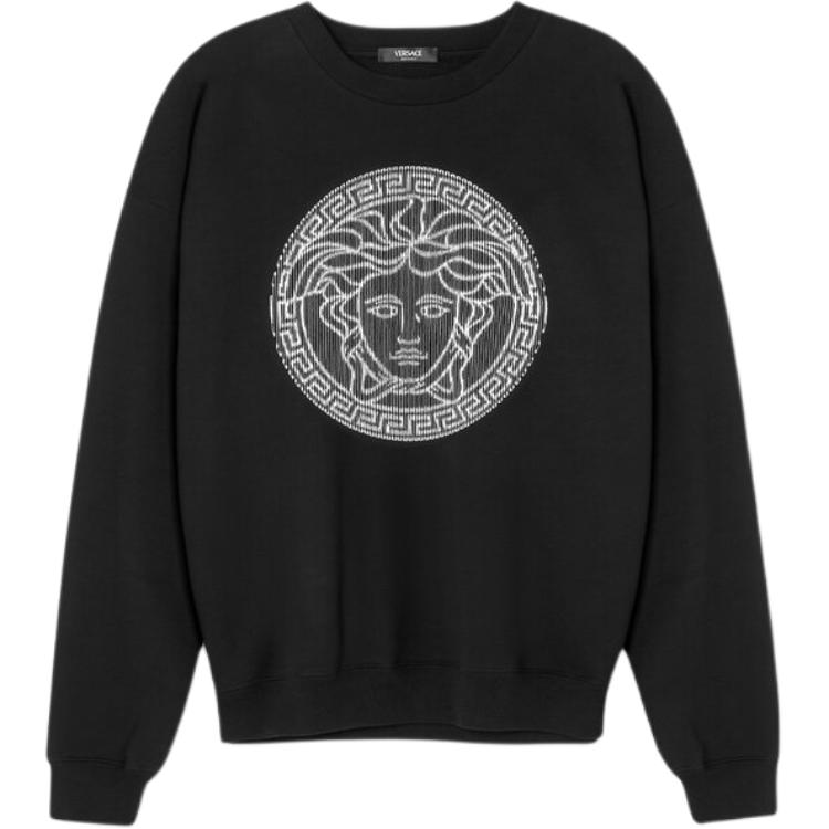 VERSACE Medusa Embroidered Crewneck Long-Sleeve Sweatshirt Black - . 1013969-1A10754-1B000 圖 2