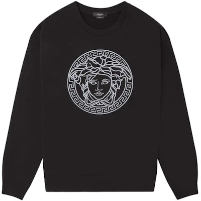 Versace Medusa Crewneck Sweatshirt Hitam Bordir A89395-A231242-A1008 Buy Versace Medusa Crewneck Sweatshirt Hitam Bordir A89395-A231242-A1008