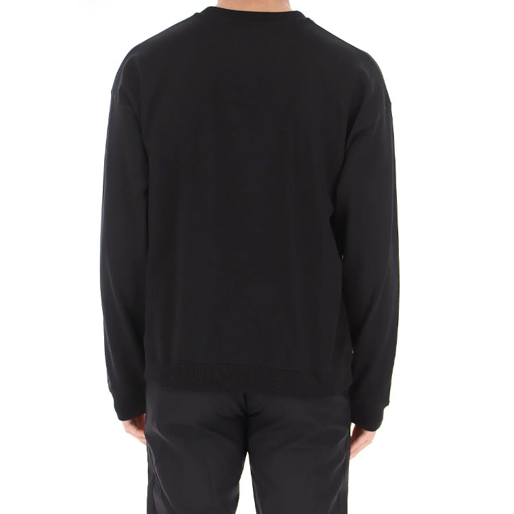 Sizing Versace Medusa Crewneck Sweatshirt Hitam Bordir A89395-A231242-A1008