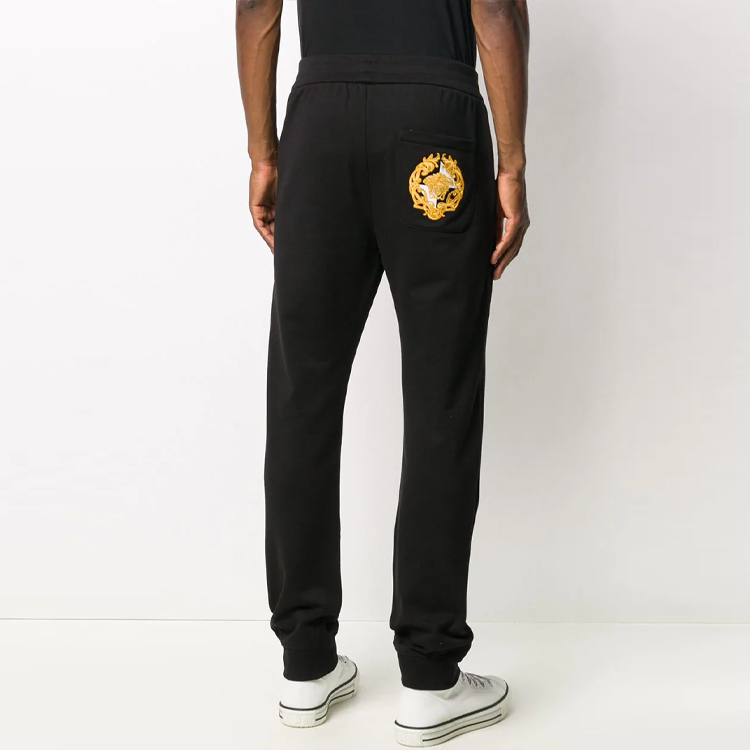 VERSACE Medusa Embroidered Knit Sweatpants Black A87504-A231242-A1008 圖 5