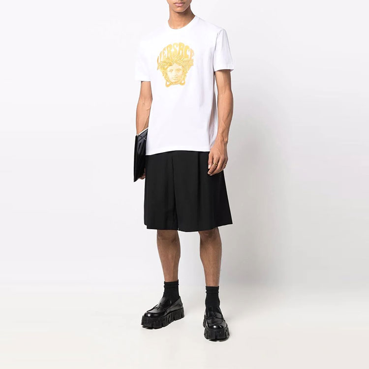 VERSACE Medusa Embroidered Short Sleeve T-Shirt White SS22 . 1003913-1A02785-1W000 圖 3