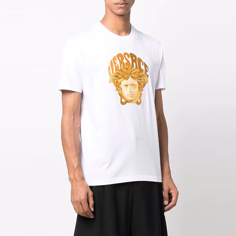 VERSACE Medusa Embroidered Short Sleeve T-Shirt White SS22 . 1003913-1A02785-1W000 圖 4