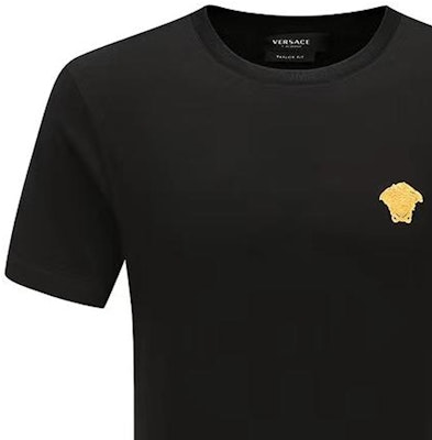 VERSACE Medusa Embroidered Tee SS23 Black Short Sleeve T-Shirt. 1008481-1A06063-1B000 Shop VERSACE Medusa Embroidered Tee SS23 Black Short Sleeve T-Shirt. 1008481-1A06063-1B000