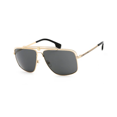 Versace Medusa Focus Sunglasses Gold/Dark Grey (VE2242-100287)
