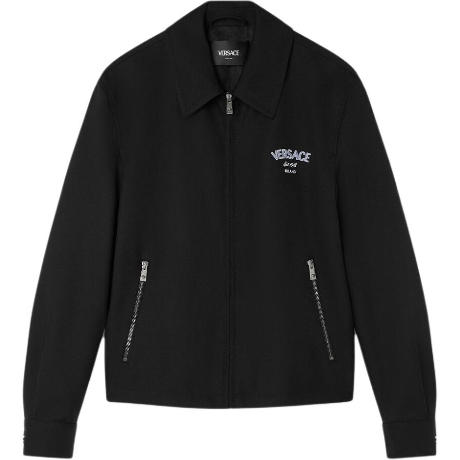 Versace Medusa Gallery FW24 Wool Print Short Jacket Black 1018846-1A13489-1B000