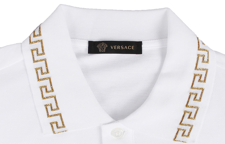 Details for 范思哲美杜莎金标口袋白色短袖POLO衫 A79252-A223004-A93A